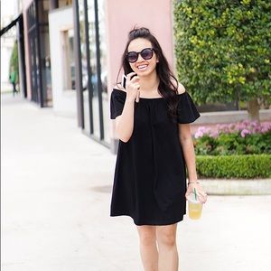 Black Off the Shoulder Dress